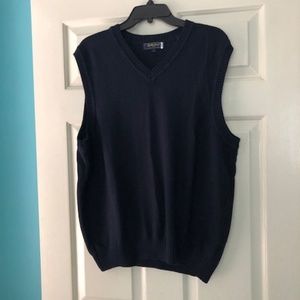 Bobby Jones Navy Blue Cotton Golf Vest L